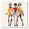 Designart - African American Women Silhouettes II - Modern Canvas Wall Art Print